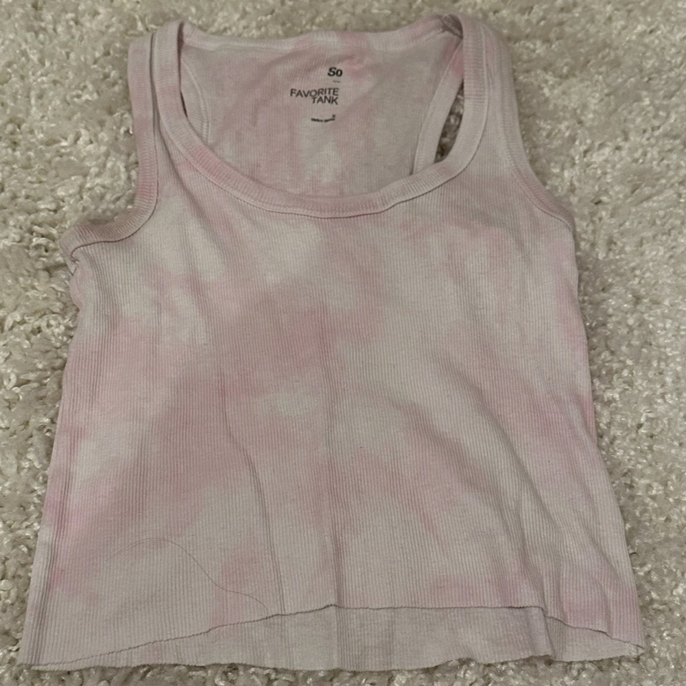Pink Tye-Die Tank Top